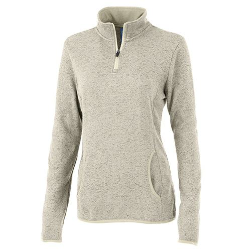 Charles River Womens Heathered Fleece Pullover