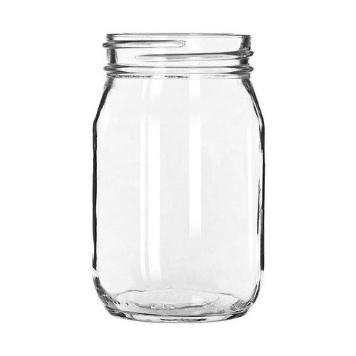 Flying Colors 16 oz Glass Mason Jar